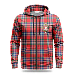 MacFarlane Modern Tartan Crest Hoodie