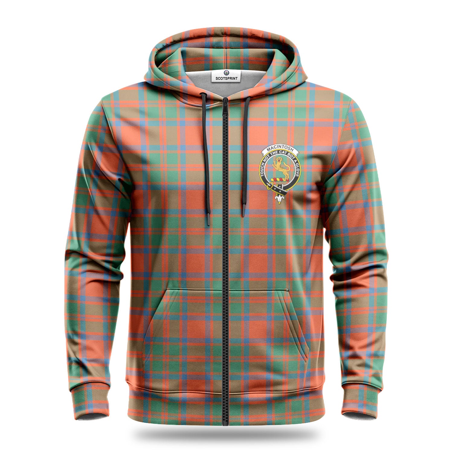 MacIntosh Ancient Tartan Crest Hoodie