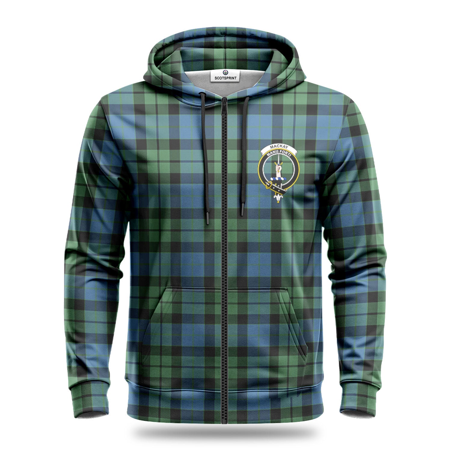 MacKay Ancient Tartan Crest Hoodie