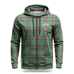 MacKinnon Hunting Ancient Tartan Crest Hoodie