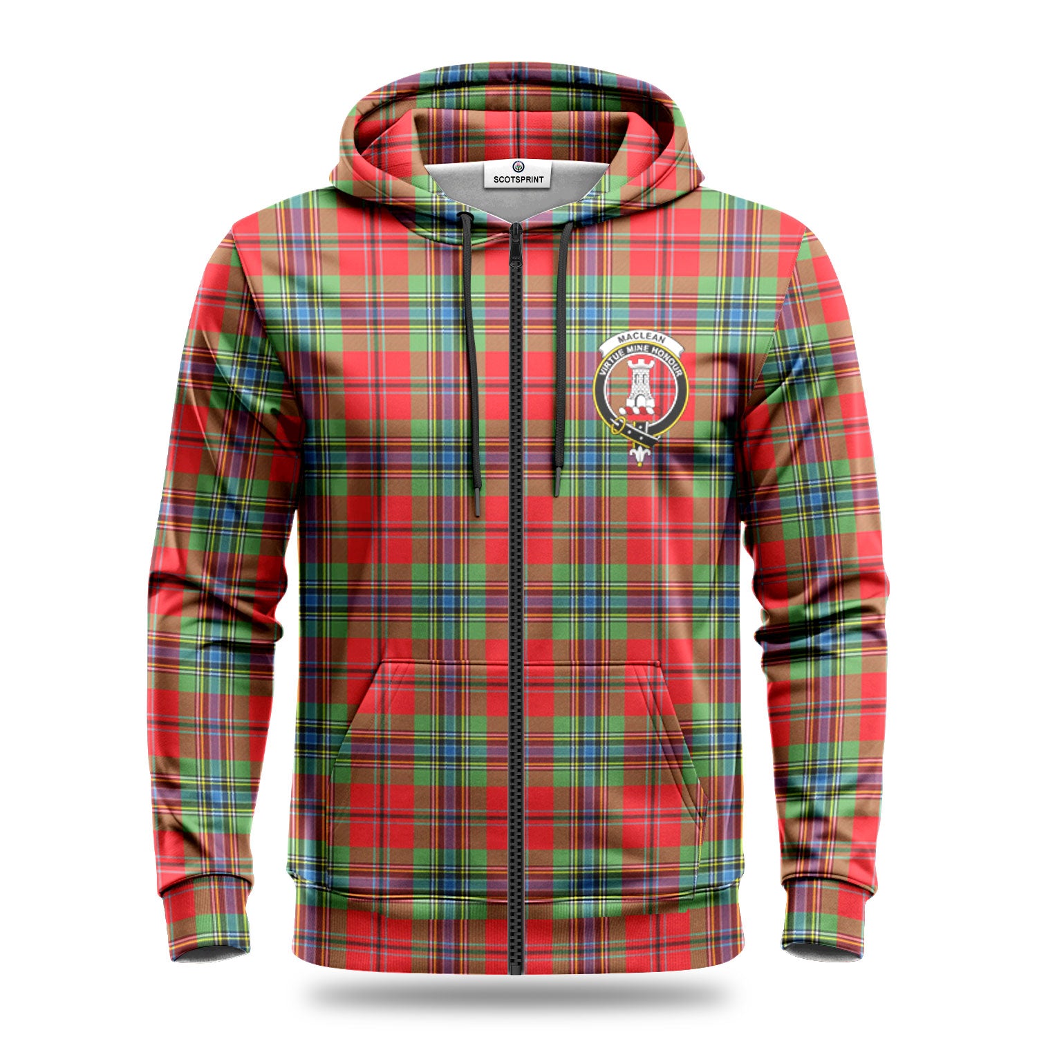 MacLean of Duart Modern Tartan Crest Hoodie