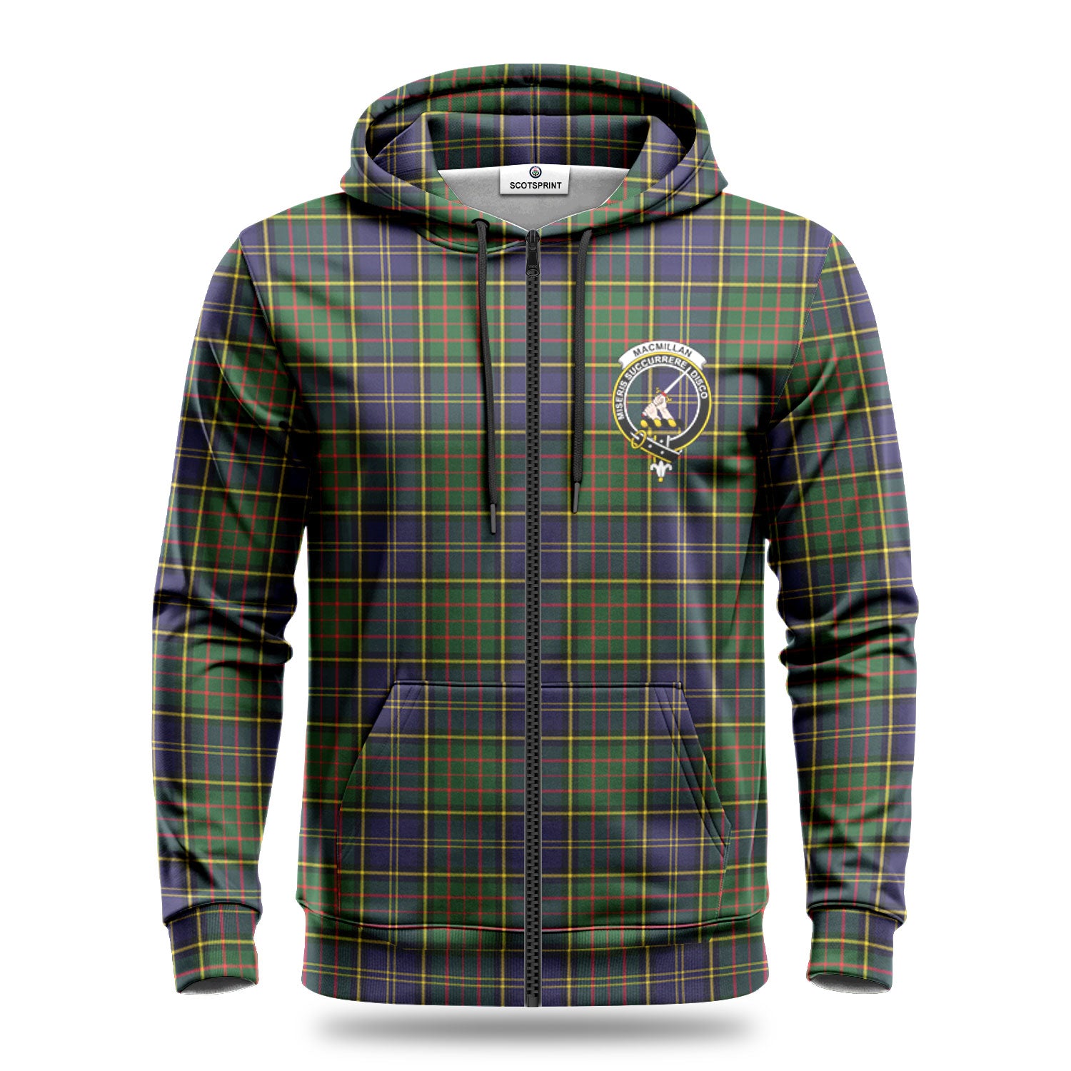 MacMillan Hunting Modern Tartan Crest Hoodie