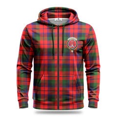 MacNaughton Modern Tartan Crest Hoodie