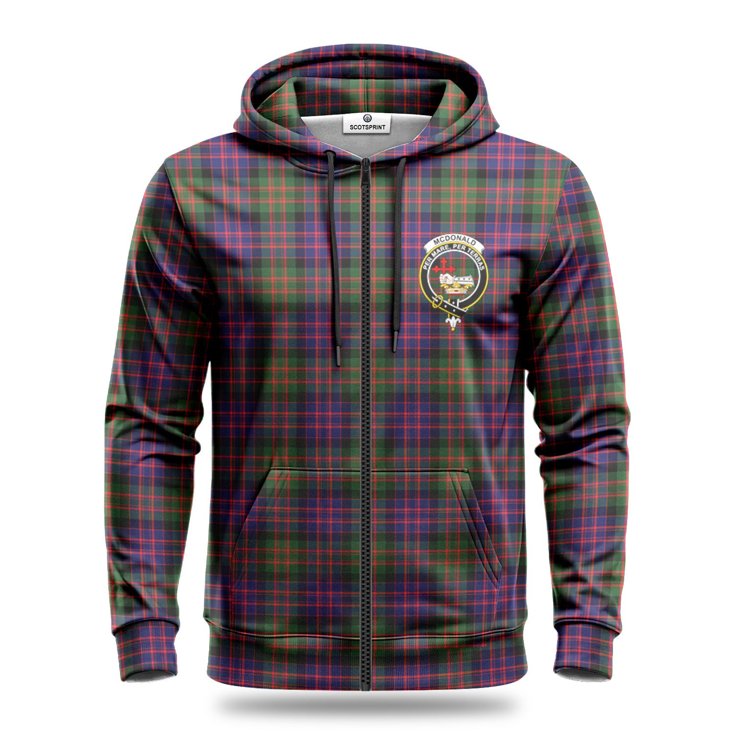 McDonald Modern Tartan Crest Hoodie