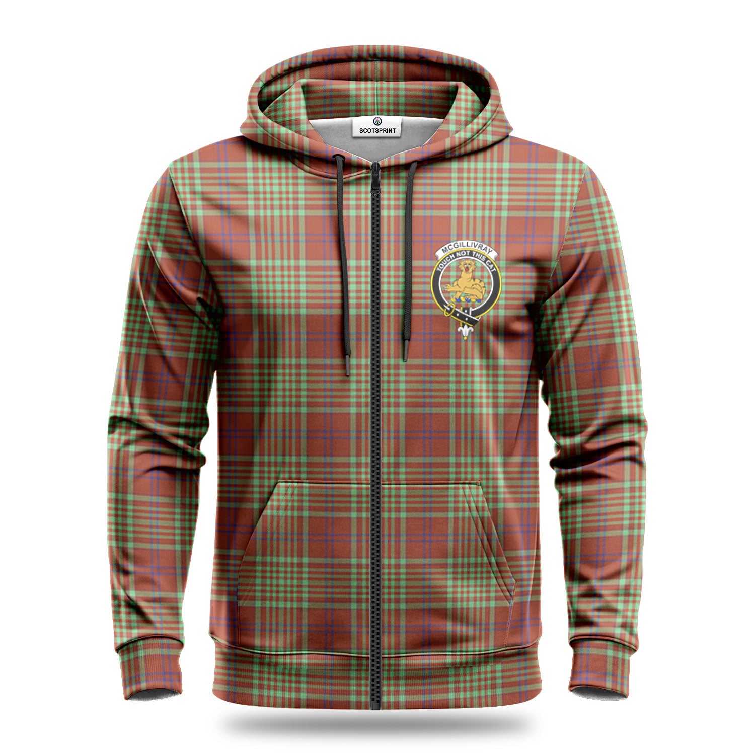 McGillivray Hunting Ancient Tartan Crest Hoodie