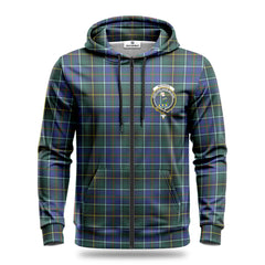 McInnes Modern Tartan Crest Hoodie