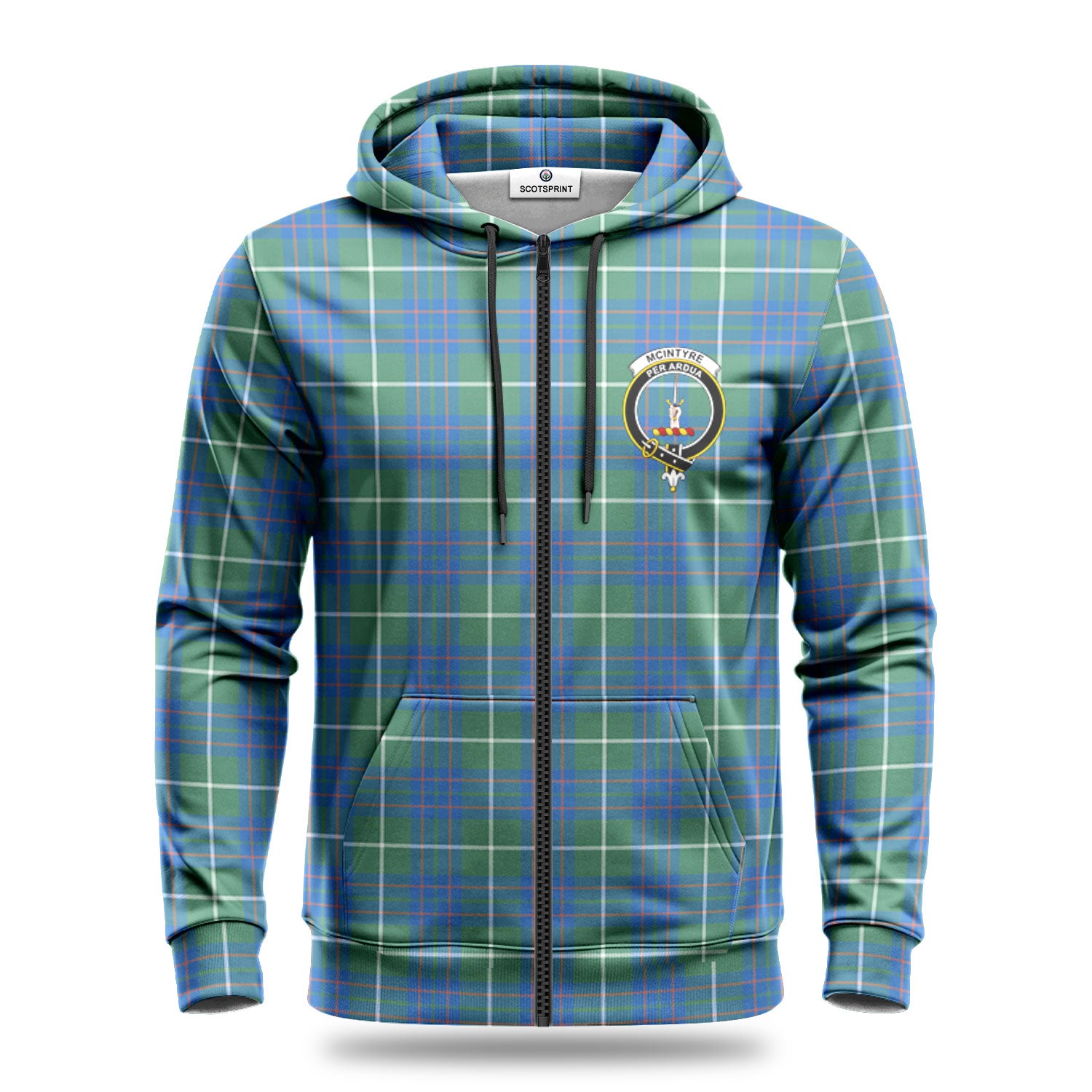 McIntyre Hunting Ancient Tartan Crest Hoodie