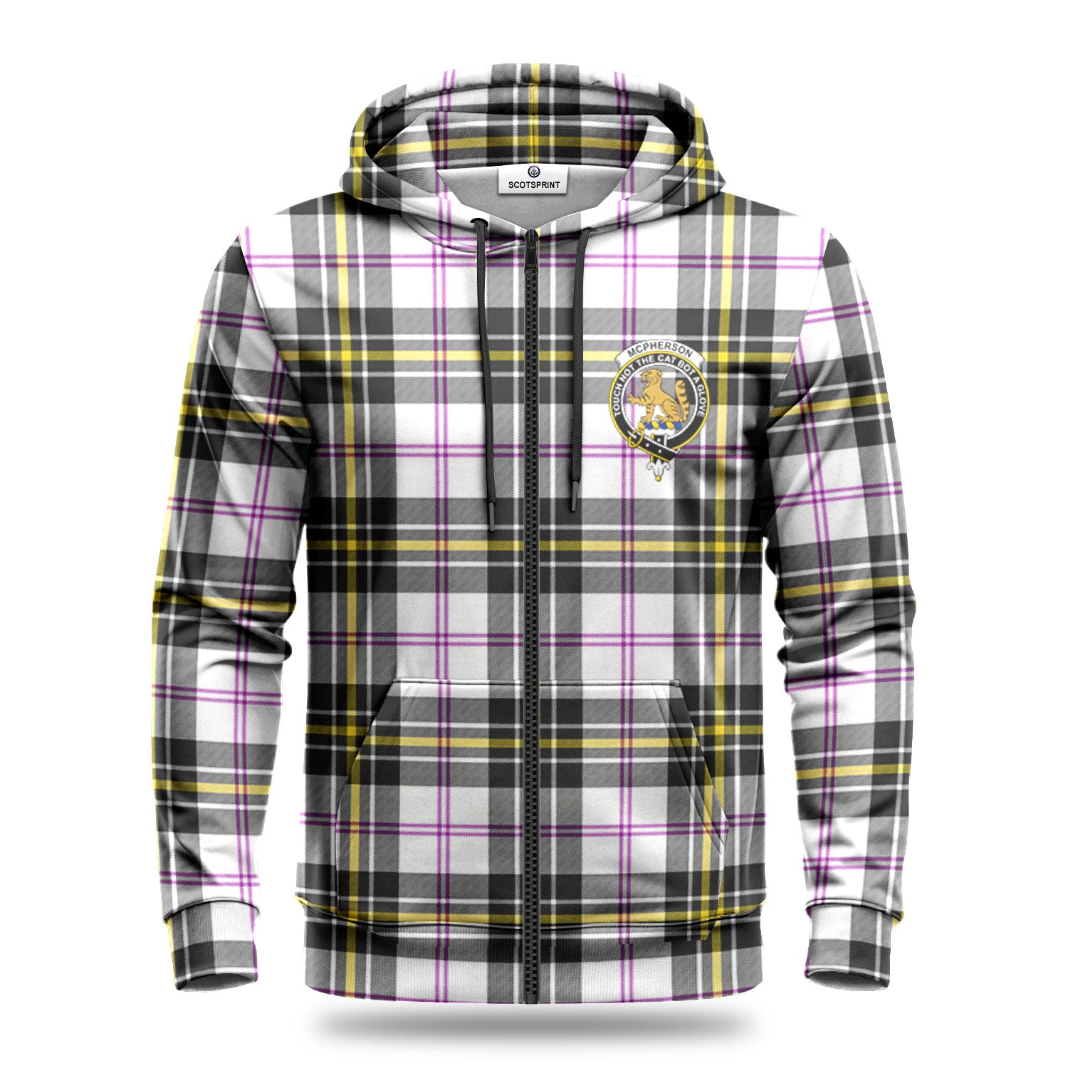 McPherson Dress Modern Tartan Crest Hoodie