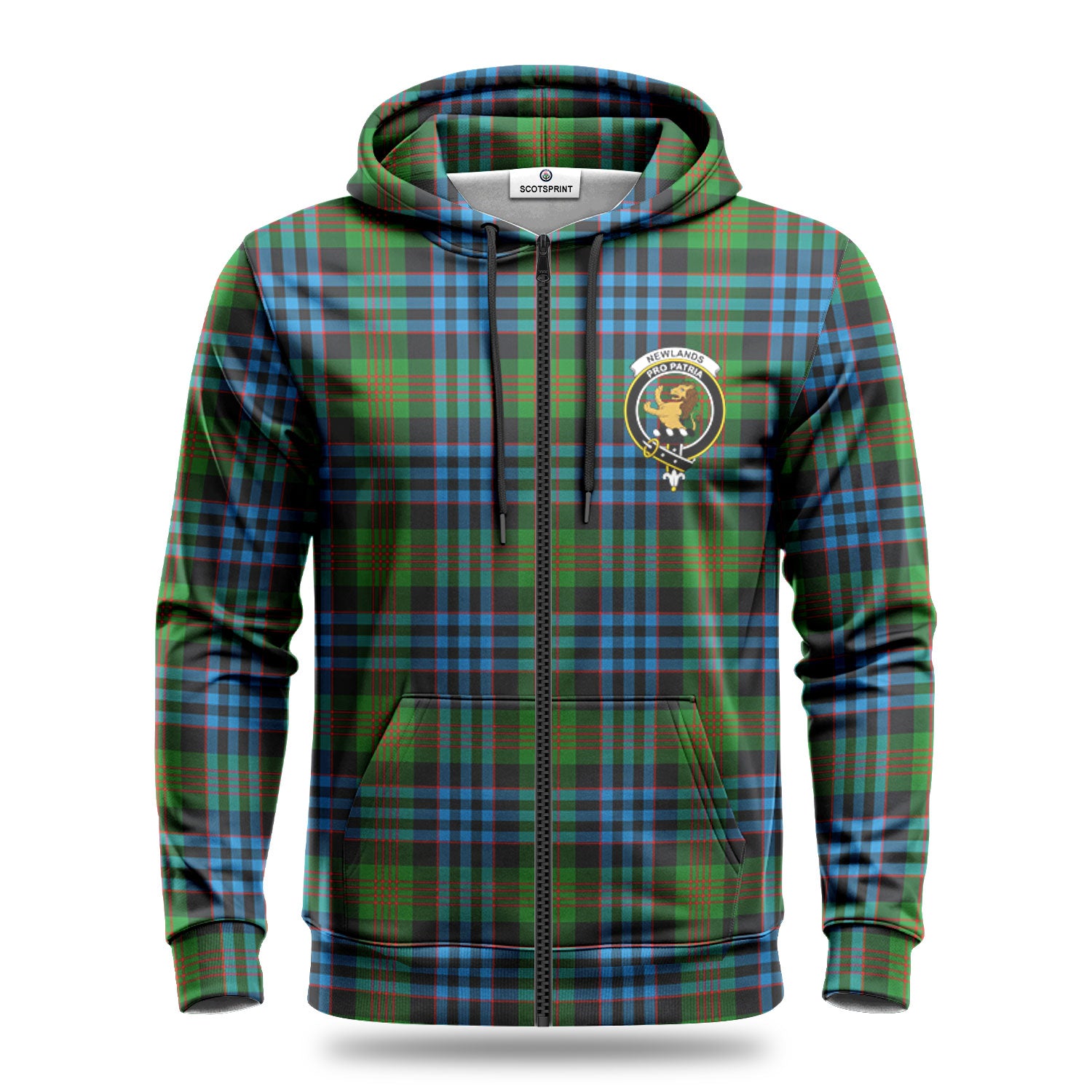 Newlands Tartan Crest Hoodie