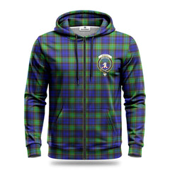 Sempill Modern Tartan Crest Hoodie