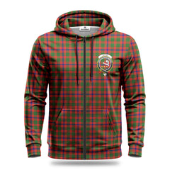 Skene Modern Tartan Crest Hoodie