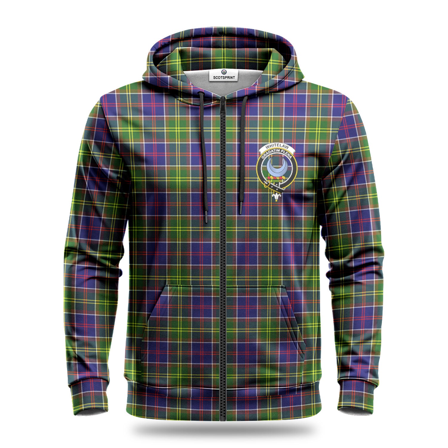 Whitelaw Tartan Crest Hoodie