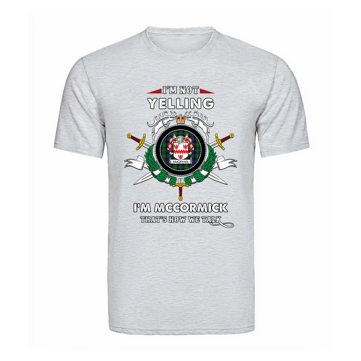 McCormick Tartan Crest T-shirt - I'm not yelling style