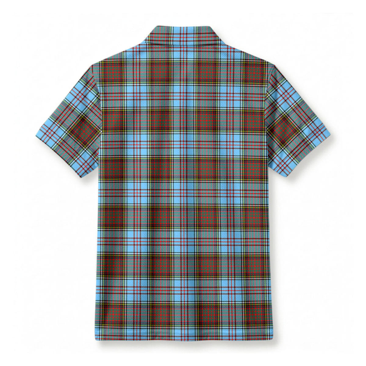 Anderson Ancient Tartan Crest Birdseye Mesh Polo Shirt