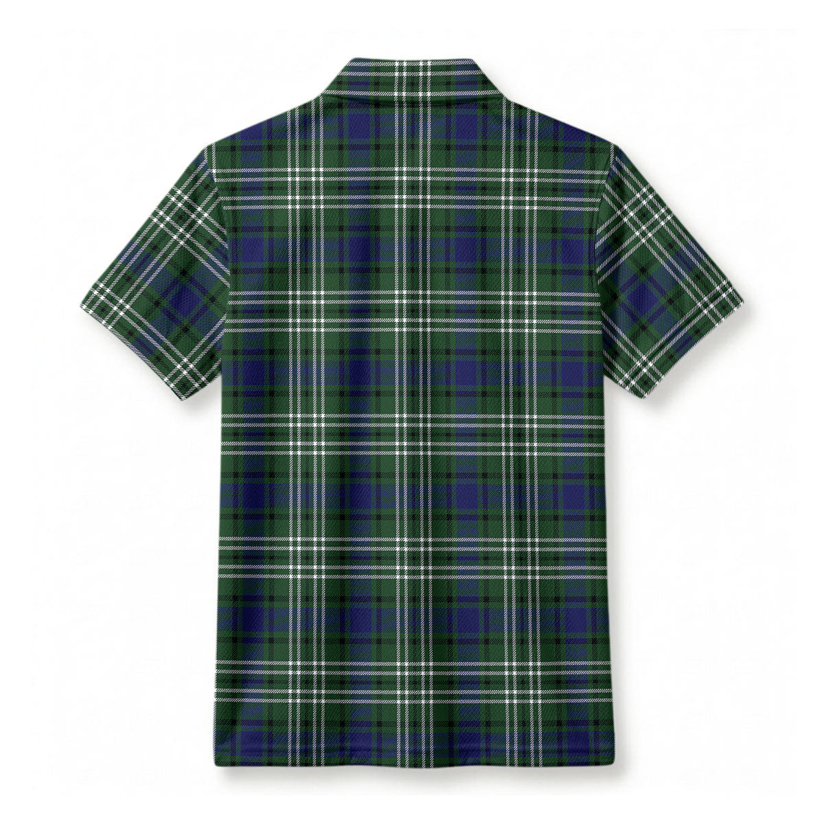 Blyth Tartan Crest Birdseye Mesh Polo Shirt
