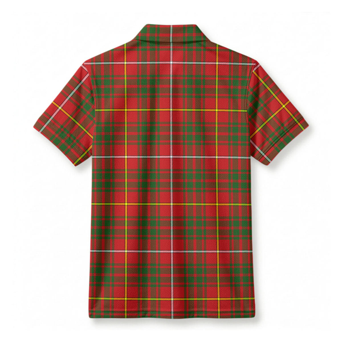 Bruce Modern Tartan Crest Birdseye Mesh Polo Shirt