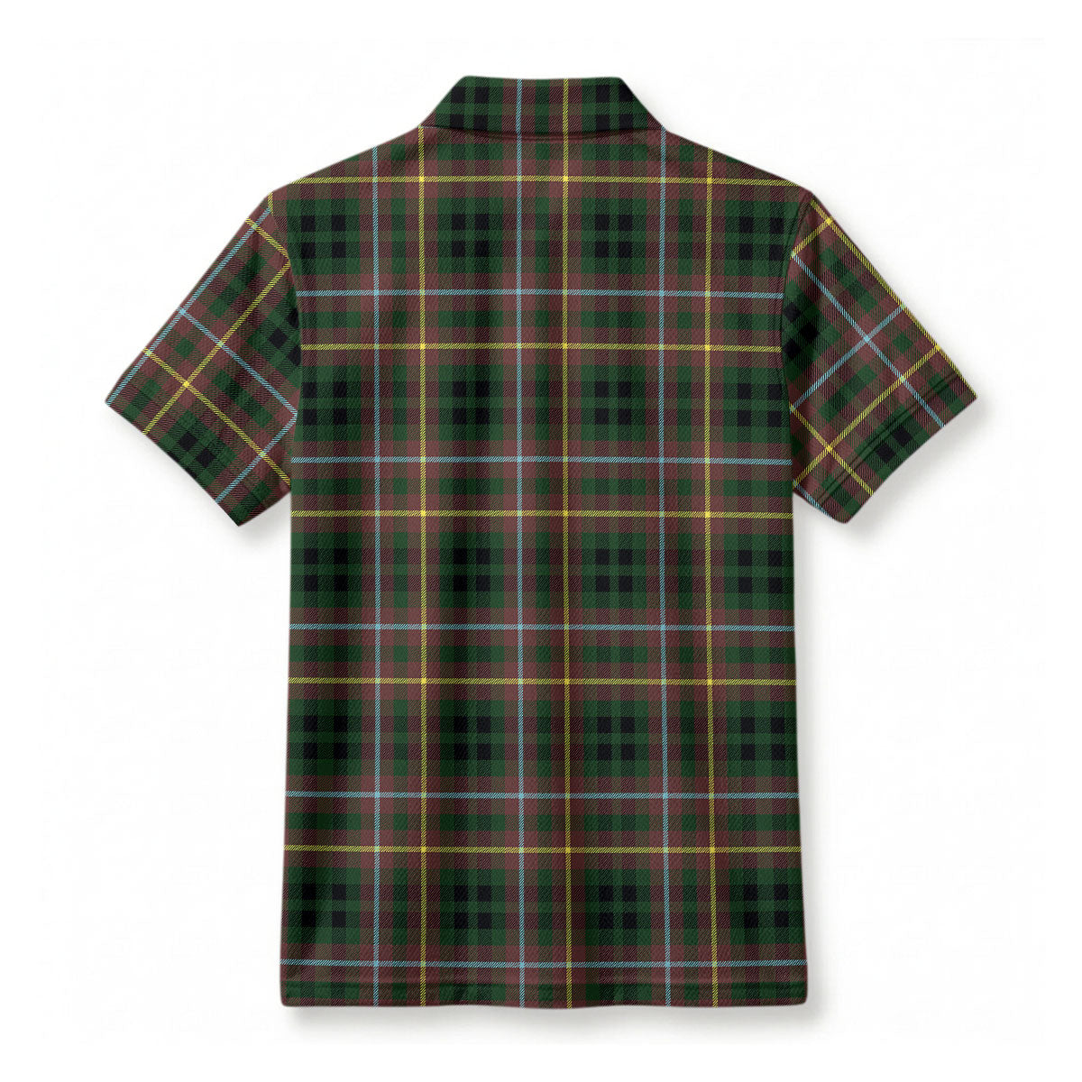 Buchanan Hunting Tartan Crest Birdseye Mesh Polo Shirt