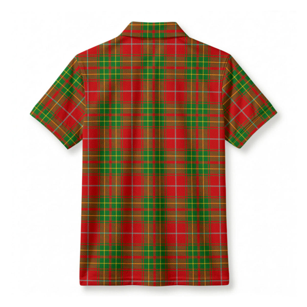 Burnett Ancient Tartan Crest Birdseye Mesh Polo Shirt