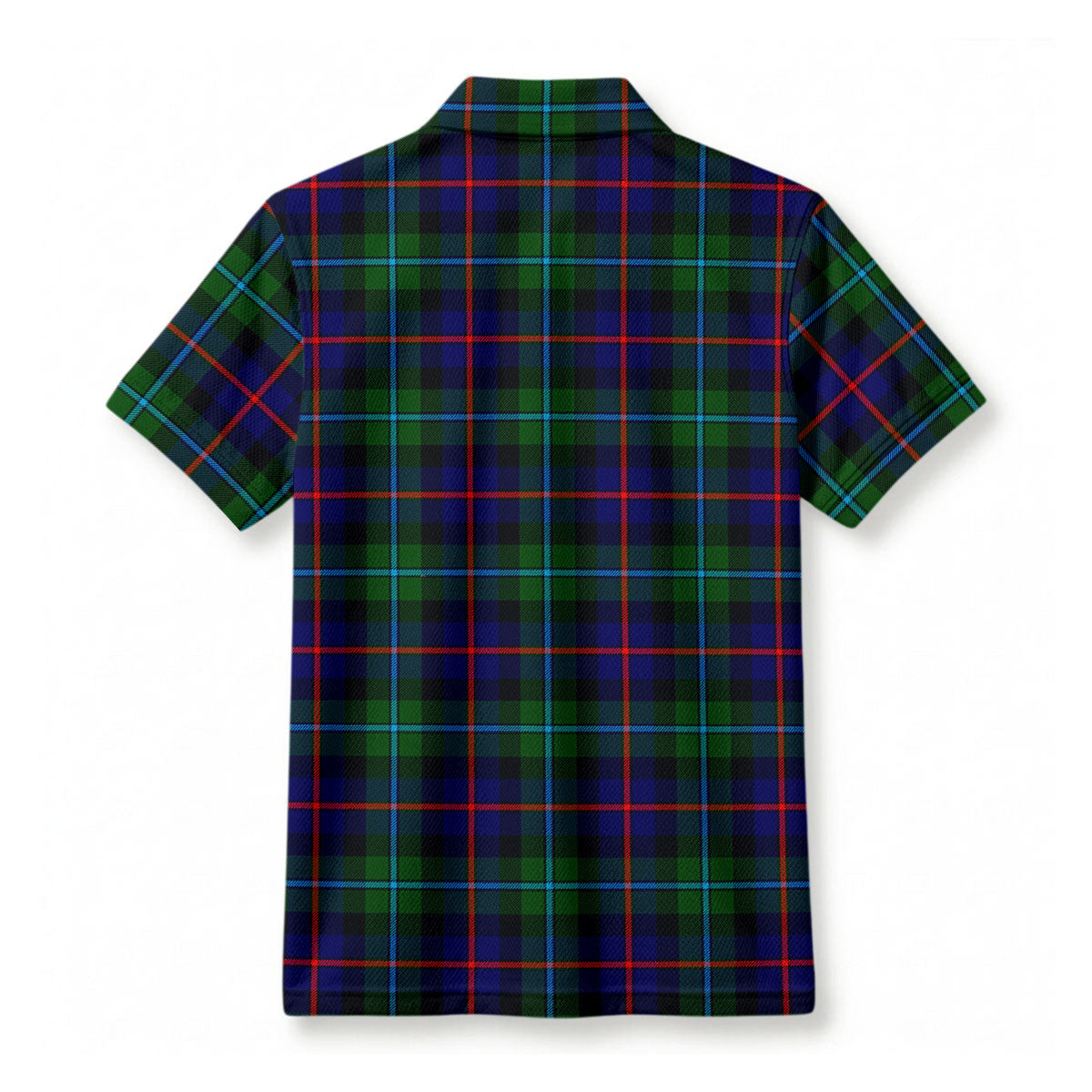 Calder (Calder-Campbell) Tartan Crest Birdseye Mesh Polo Shirt