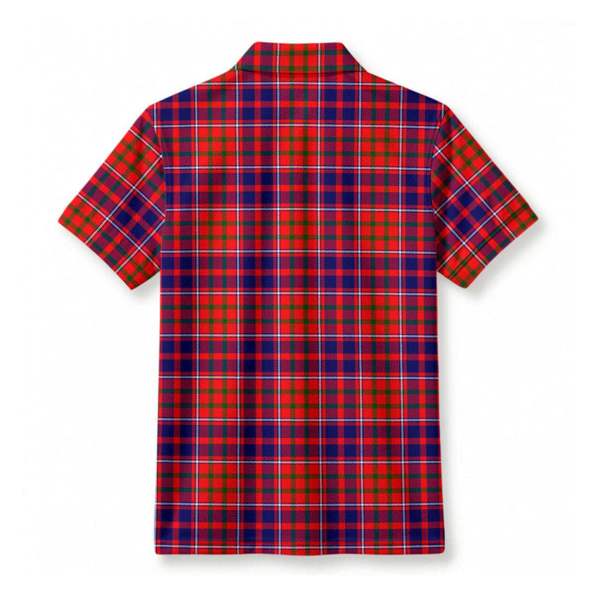 Cameron of Lochiel Modern Tartan Crest Birdseye Mesh Polo Shirt