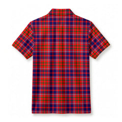 Cameron of Lochiel Modern Tartan Crest Birdseye Mesh Polo Shirt