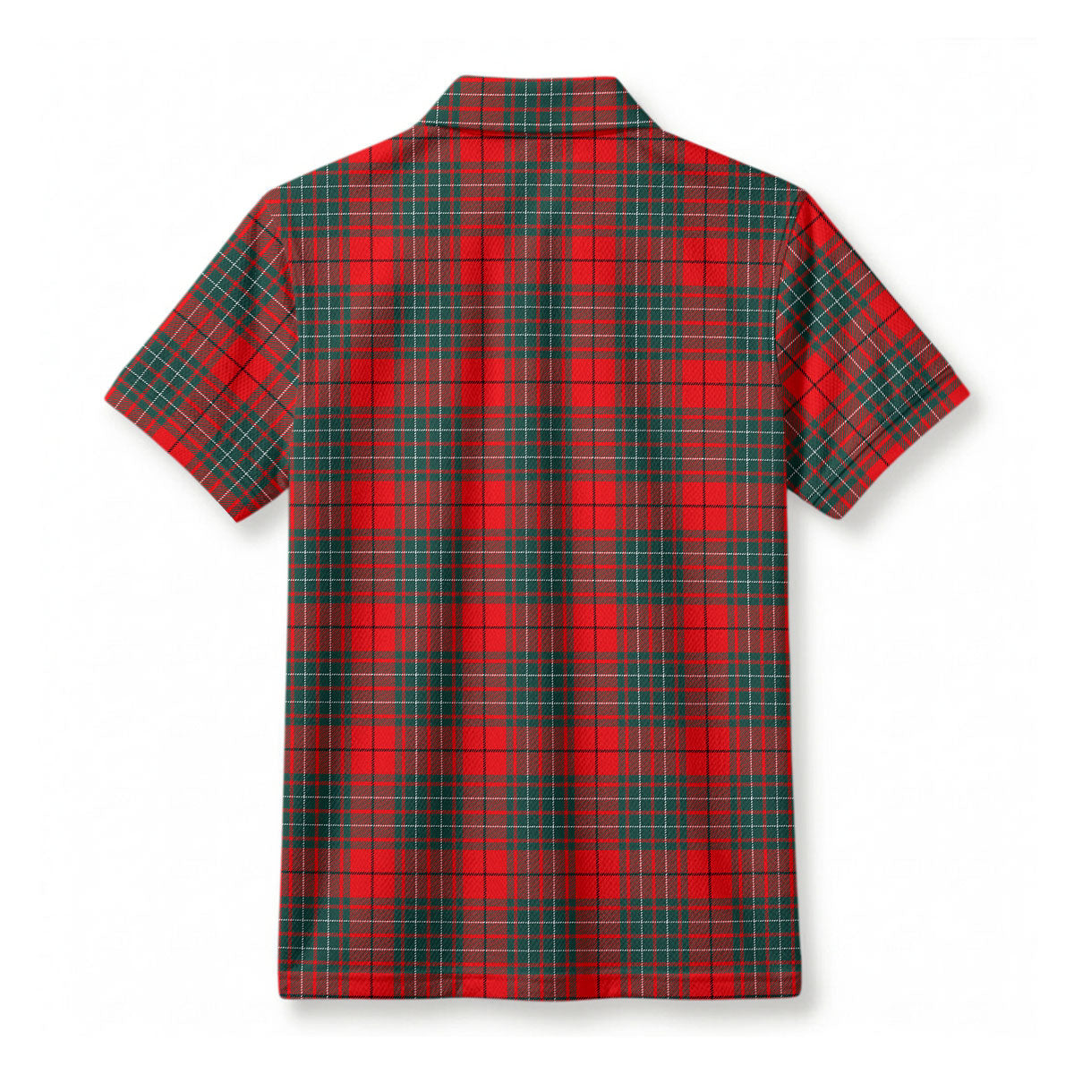 Cheyne Tartan Crest Birdseye Mesh Polo Shirt