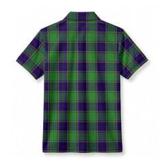 Colville Tartan Crest Birdseye Mesh Polo Shirt