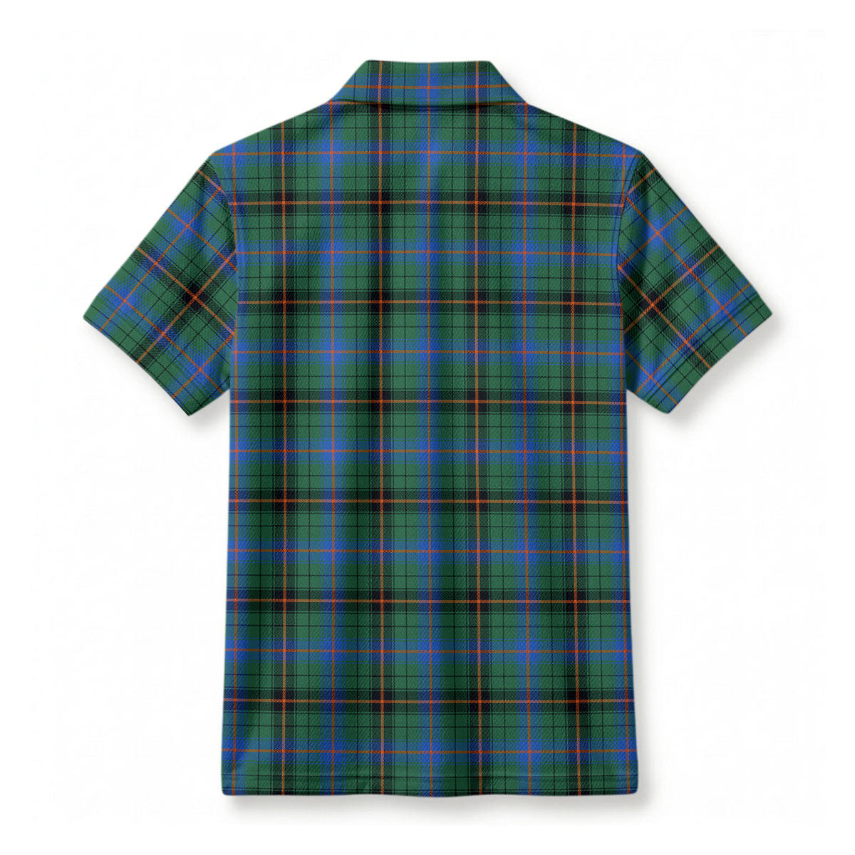 Davidson Ancient Tartan Crest Birdseye Mesh Polo Shirt