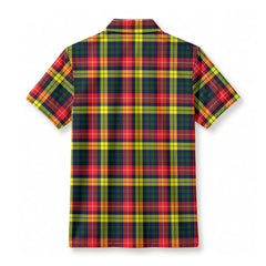 Dewar Tartan Crest Birdseye Mesh Polo Shirt