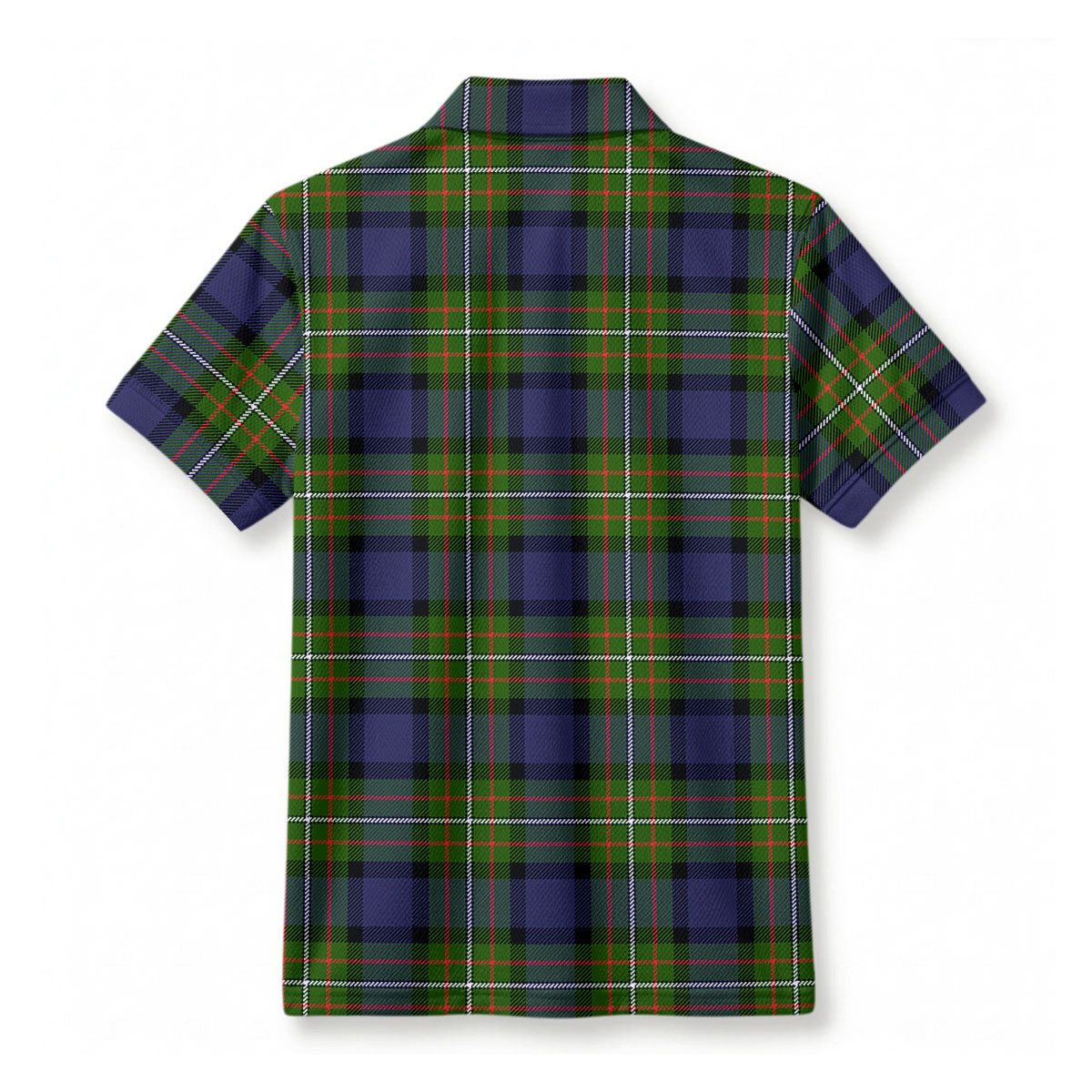 Ferguson Tartan Crest Birdseye Mesh Polo Shirt
