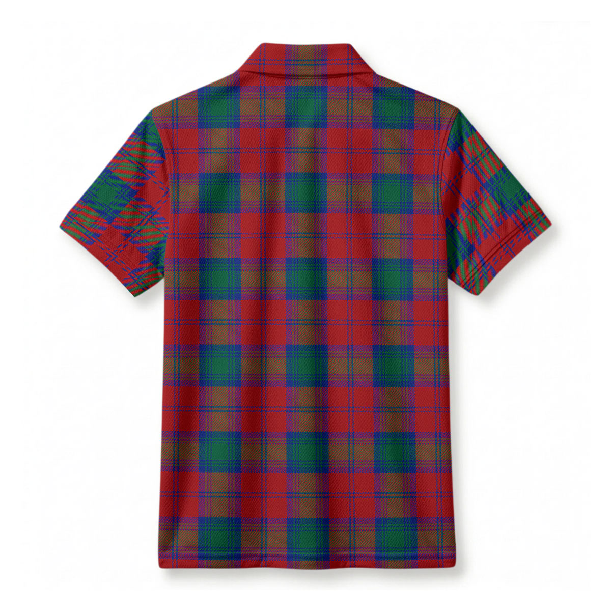 Fotheringham Tartan Crest Birdseye Mesh Polo Shirt