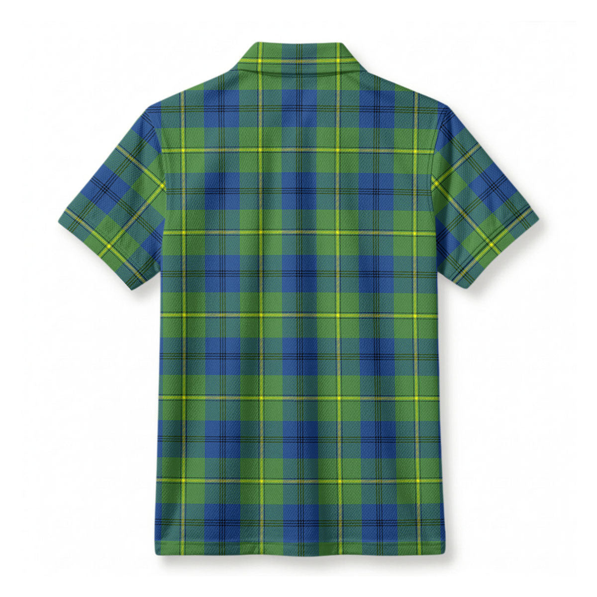 Johnston Ancient Tartan Crest Birdseye Mesh Polo Shirt