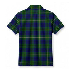Johnstone Modern Tartan Crest Birdseye Mesh Polo Shirt