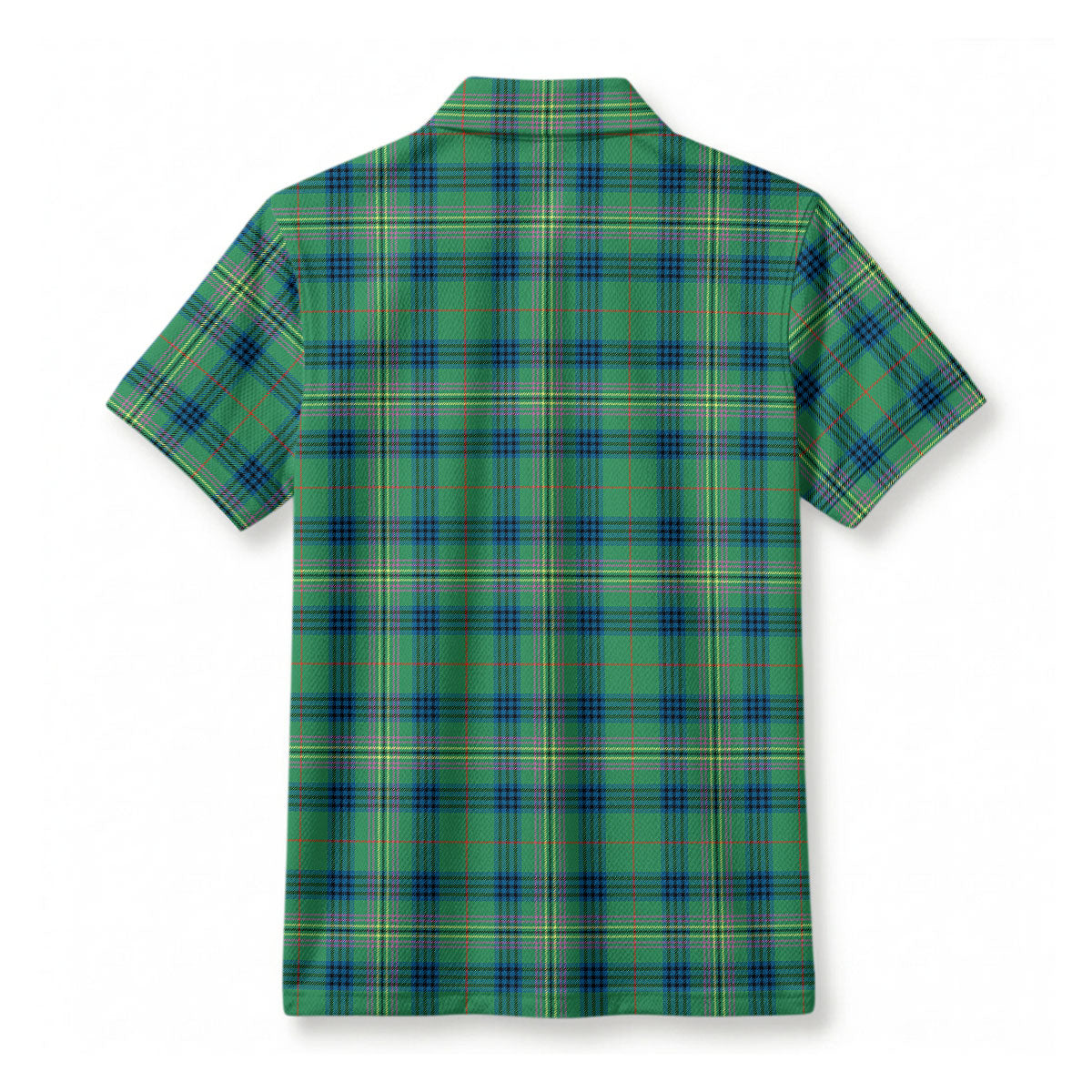 Kennedy Ancient Tartan Crest Birdseye Mesh Polo Shirt