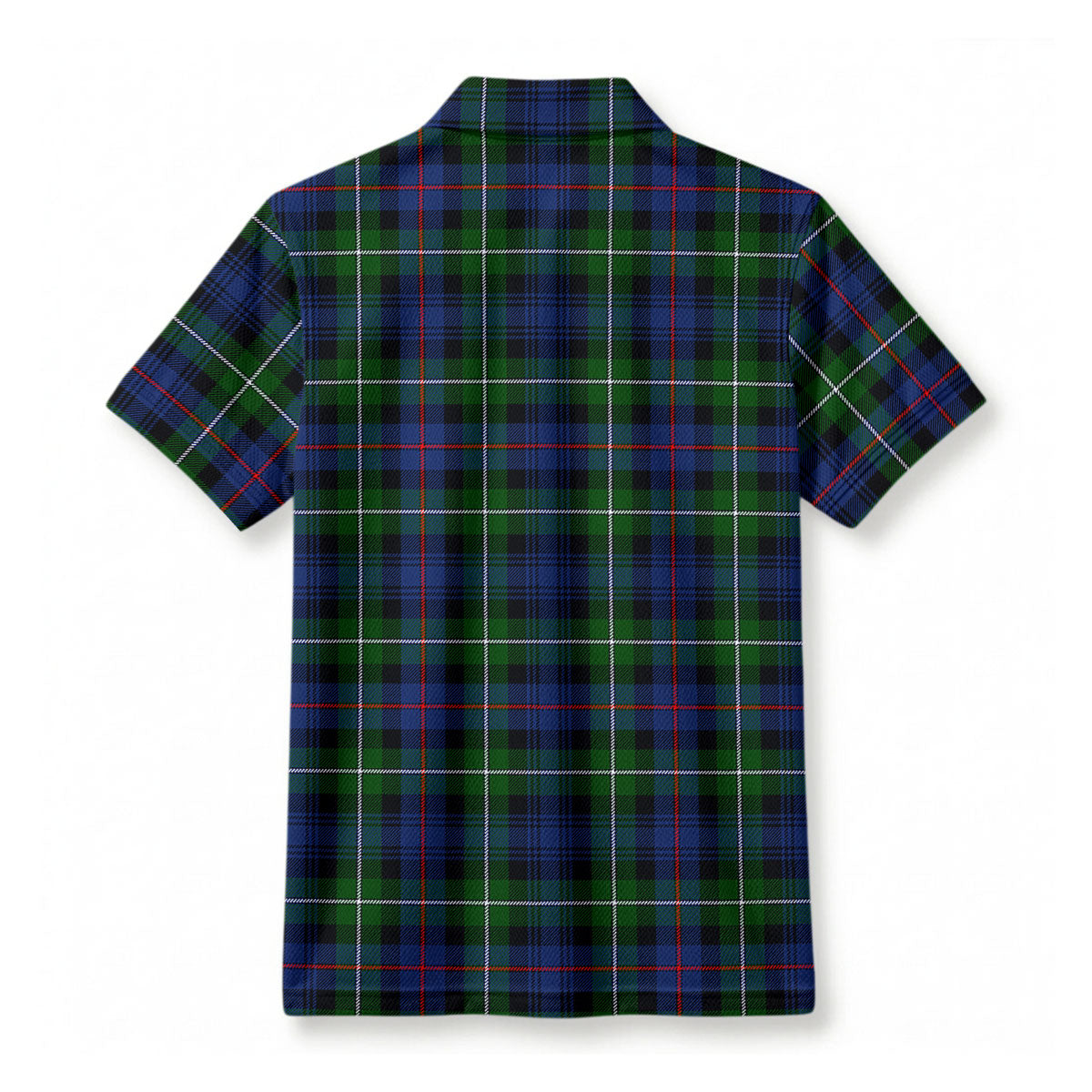 Kirkpatrick Tartan Crest Birdseye Mesh Polo Shirt