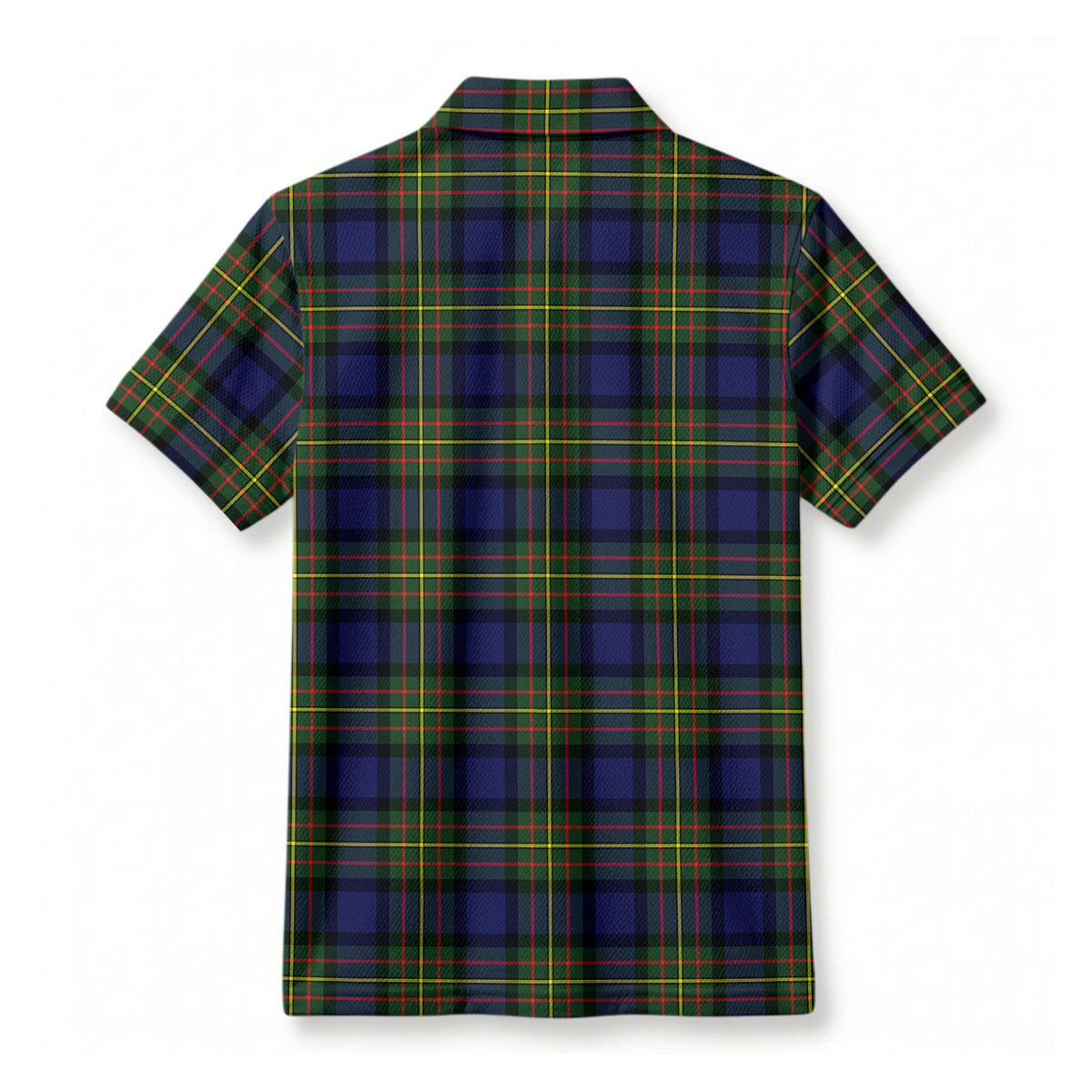 Laws Tartan Crest Birdseye Mesh Polo Shirt