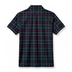 Leslie Hunting Modern Tartan Crest Birdseye Mesh Polo Shirt