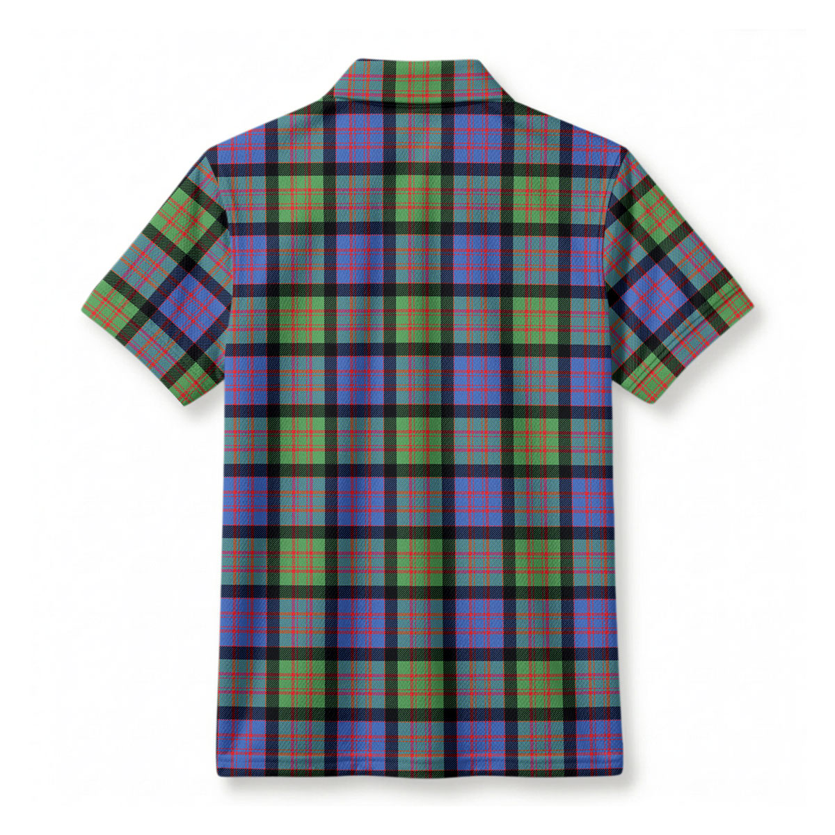 MacDonald Ancient Tartan Crest Birdseye Mesh Polo Shirt