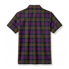 MacDonald Modern Tartan Crest Birdseye Mesh Polo Shirt