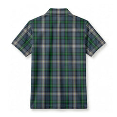 MacDowall Tartan Crest Birdseye Mesh Polo Shirt