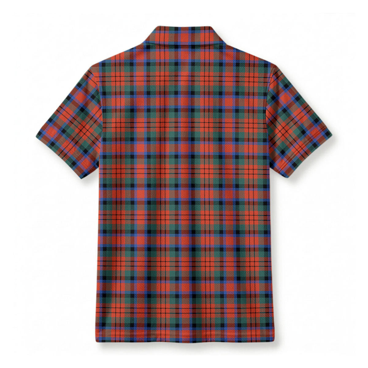 MacDuff Ancient Tartan Crest Birdseye Mesh Polo Shirt