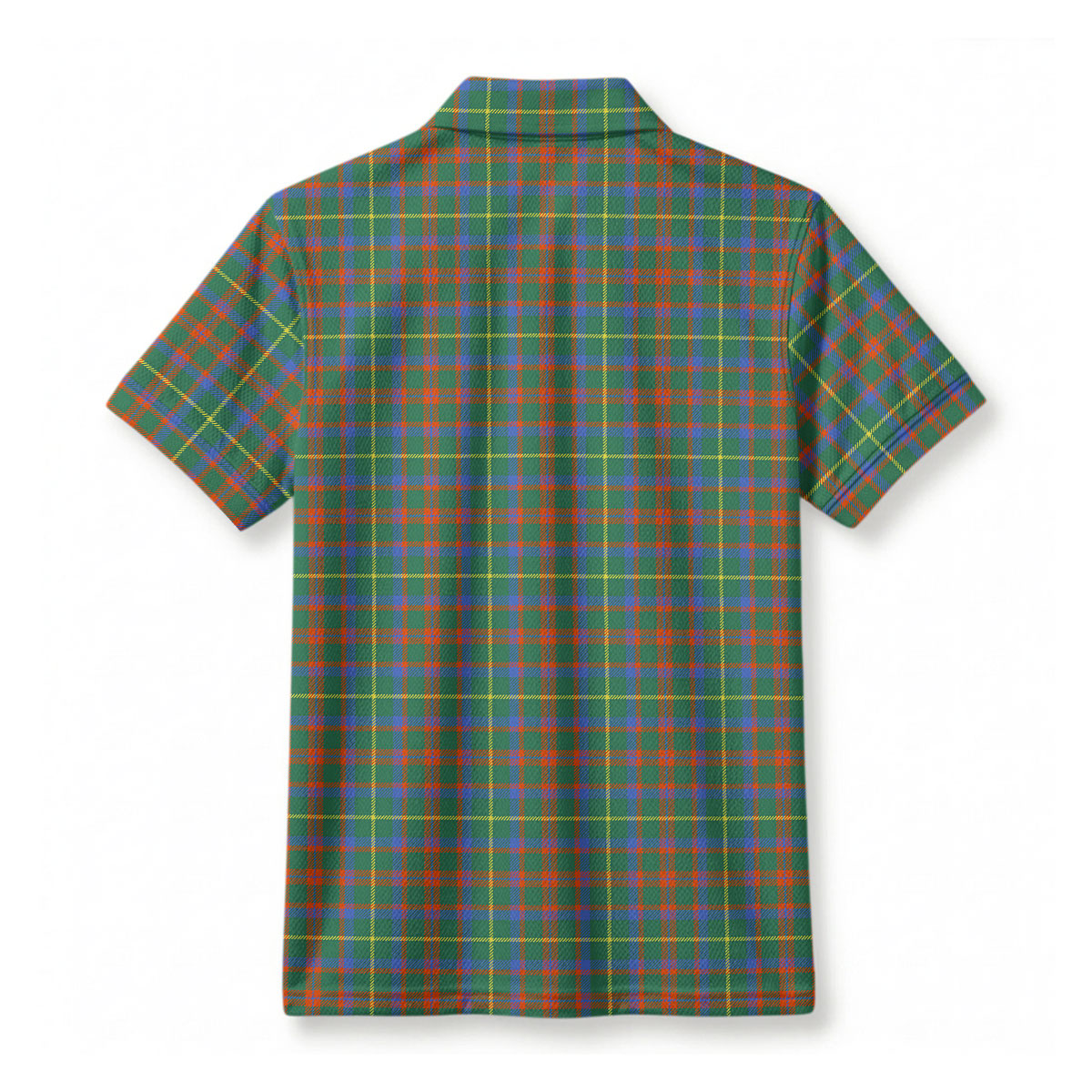 MacIntosh Hunting Ancient Tartan Crest Birdseye Mesh Polo Shirt