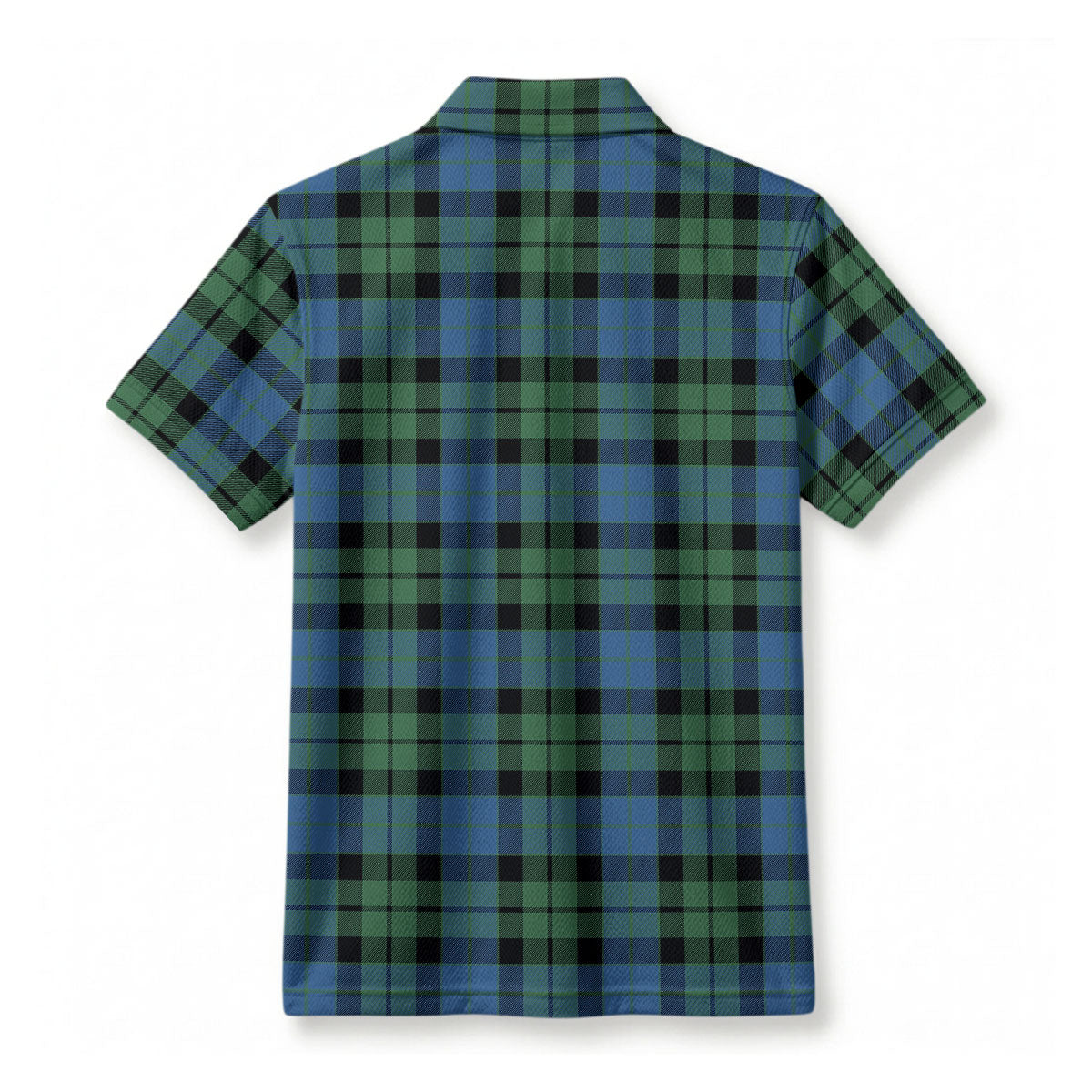 MacKay Ancient Tartan Crest Birdseye Mesh Polo Shirt