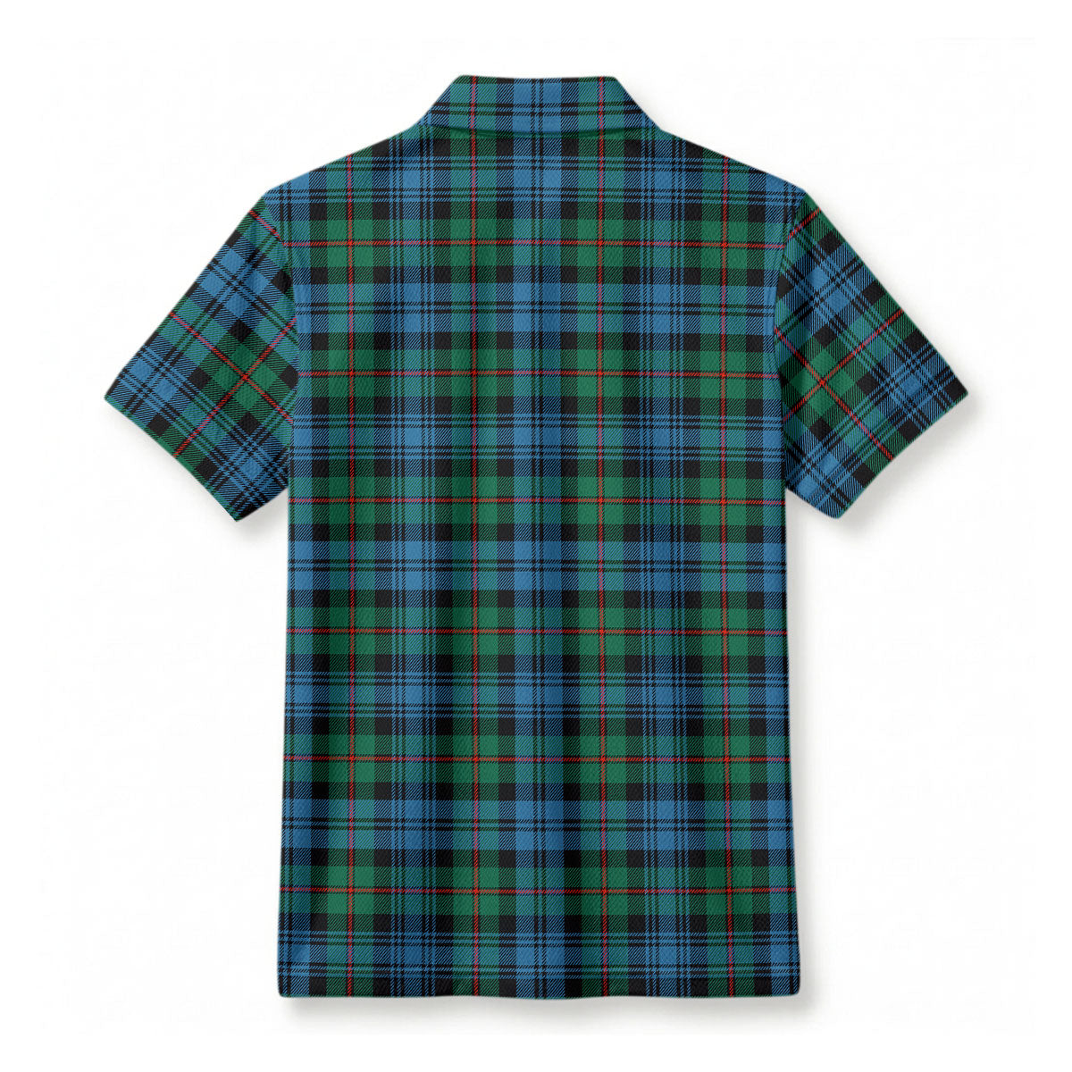 MacKinlay Ancient Tartan Crest Birdseye Mesh Polo Shirt