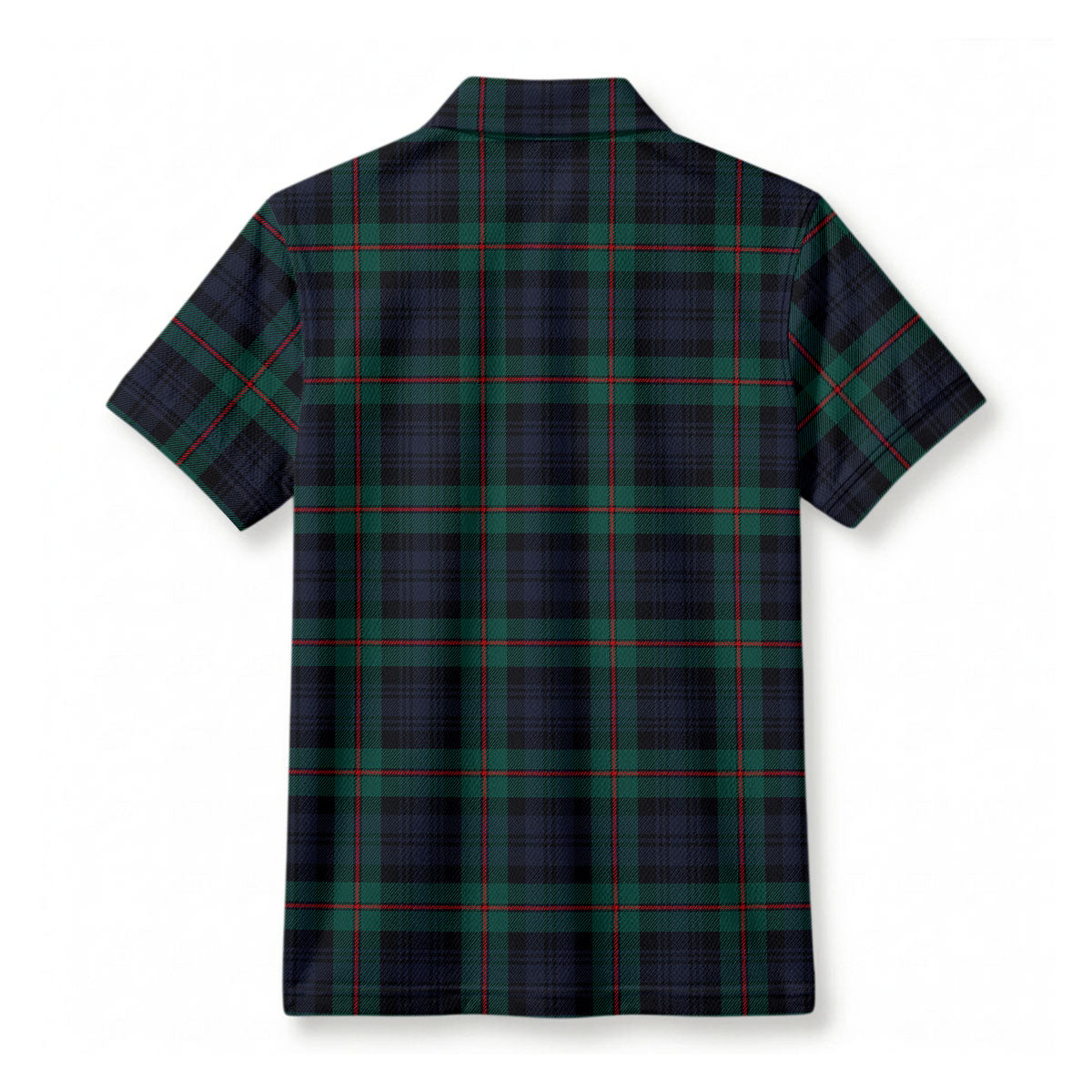 MacKinlay Modern Tartan Crest Birdseye Mesh Polo Shirt