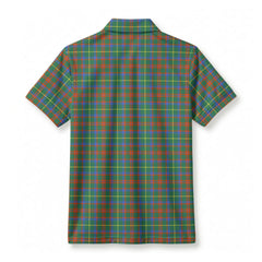 MacKintosh Hunting Ancient Tartan Crest Birdseye Mesh Polo Shirt