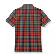 MacLachlan Weathered Tartan Crest Birdseye Mesh Polo Shirt