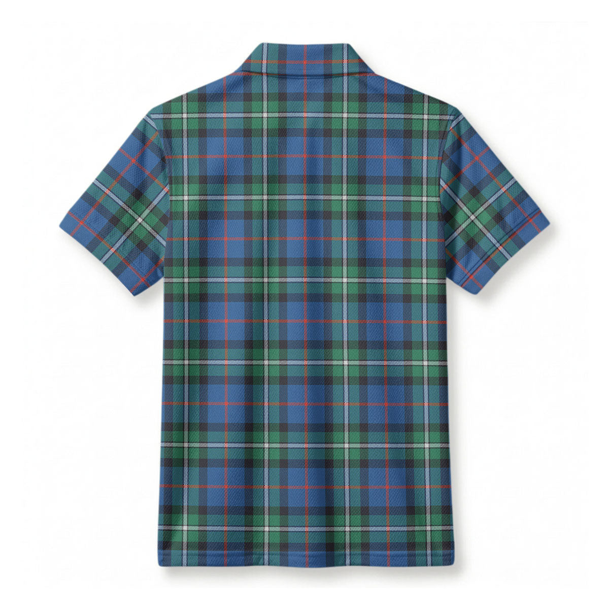 MacPhail Hunting Ancient Tartan Crest Birdseye Mesh Polo Shirt