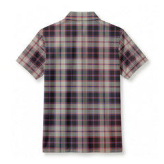 MacPherson Hunting Ancient Tartan Crest Birdseye Mesh Polo Shirt