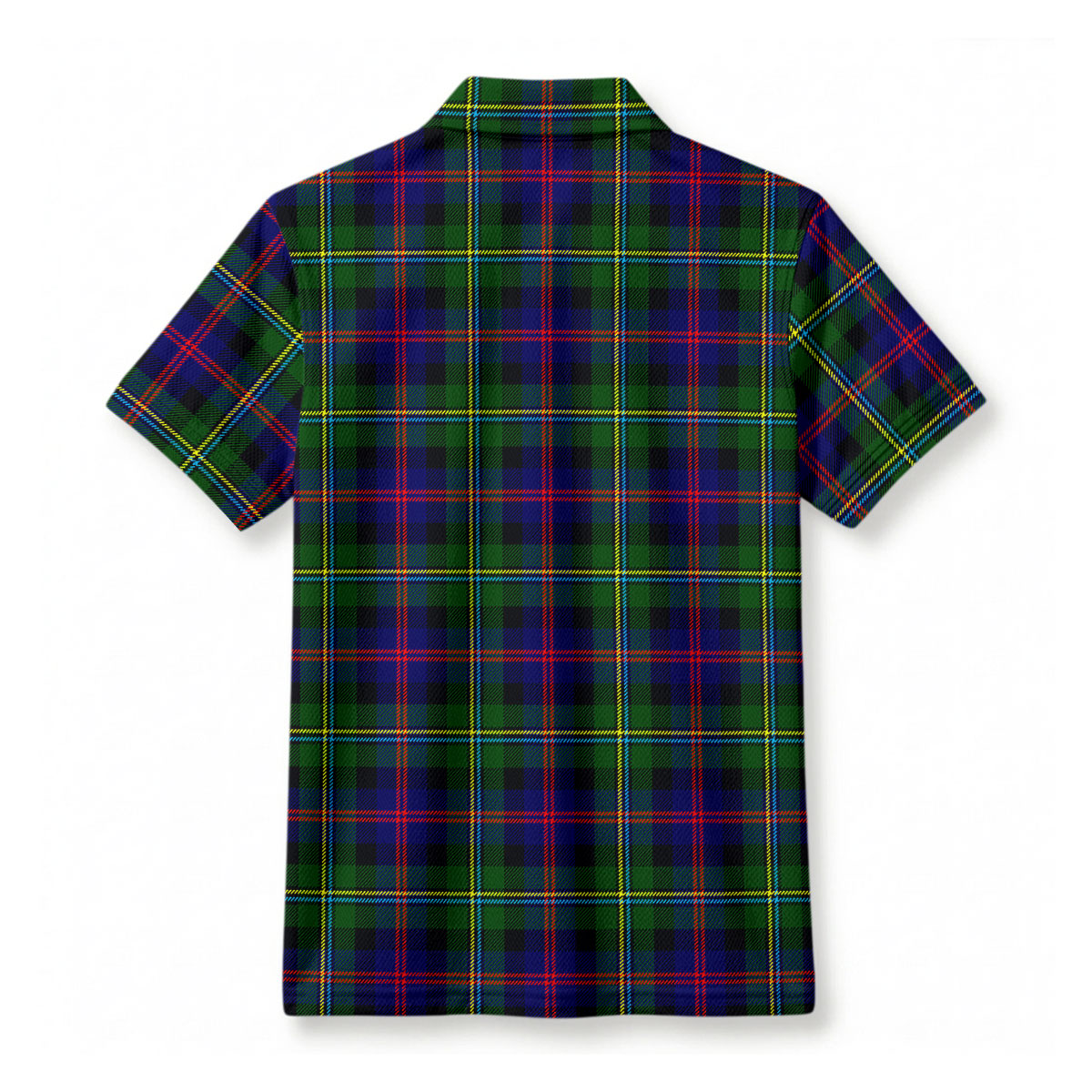 Malcolm (or MacCallum) Tartan Crest Birdseye Mesh Polo Shirt